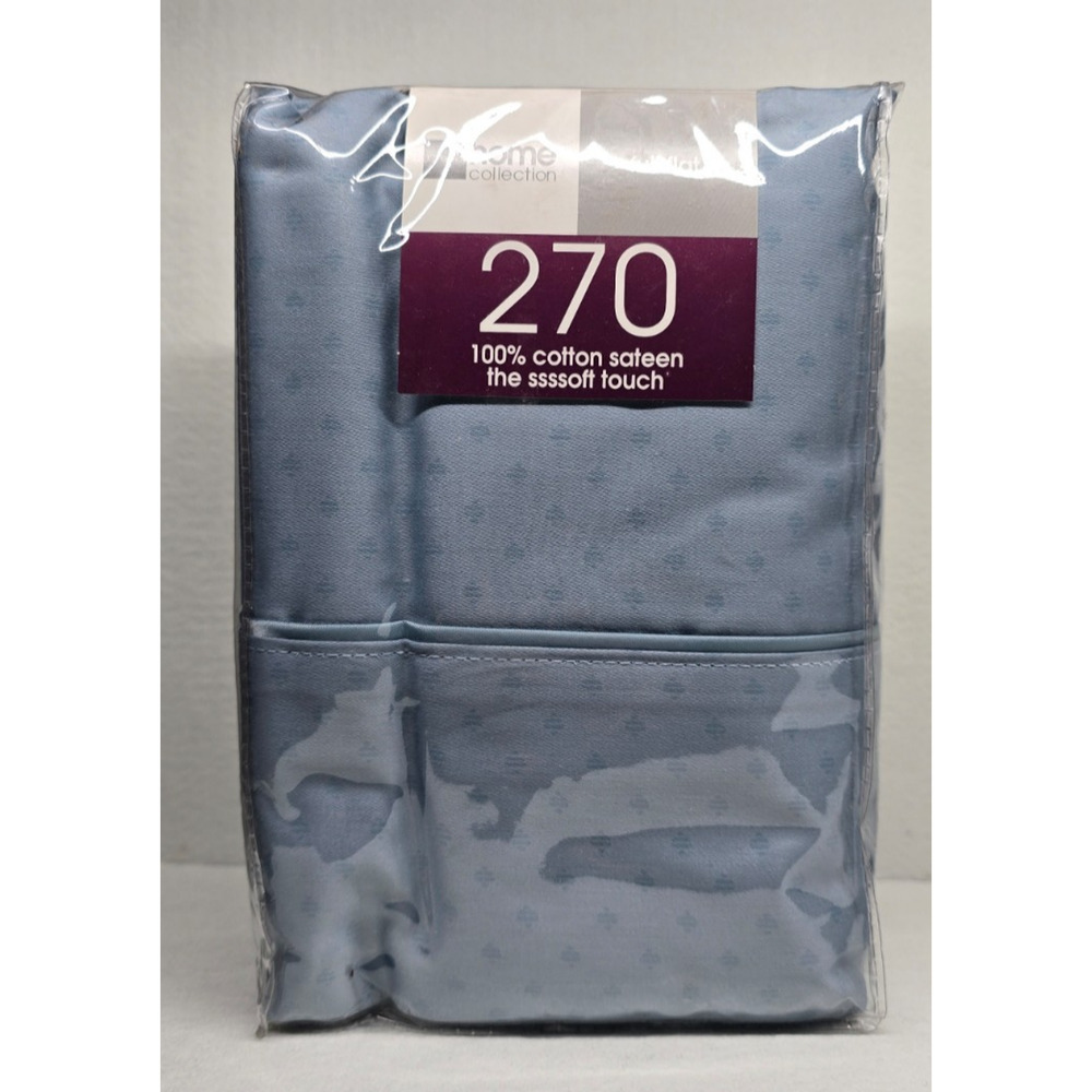JCPenney Home Collection Full Flat 100% Cotton Sateen 270 Thread